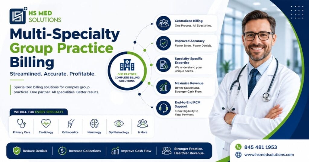 Multi-Specialty Group Practice Billing: The Complete Guide to Managing Revenue Across Every Department