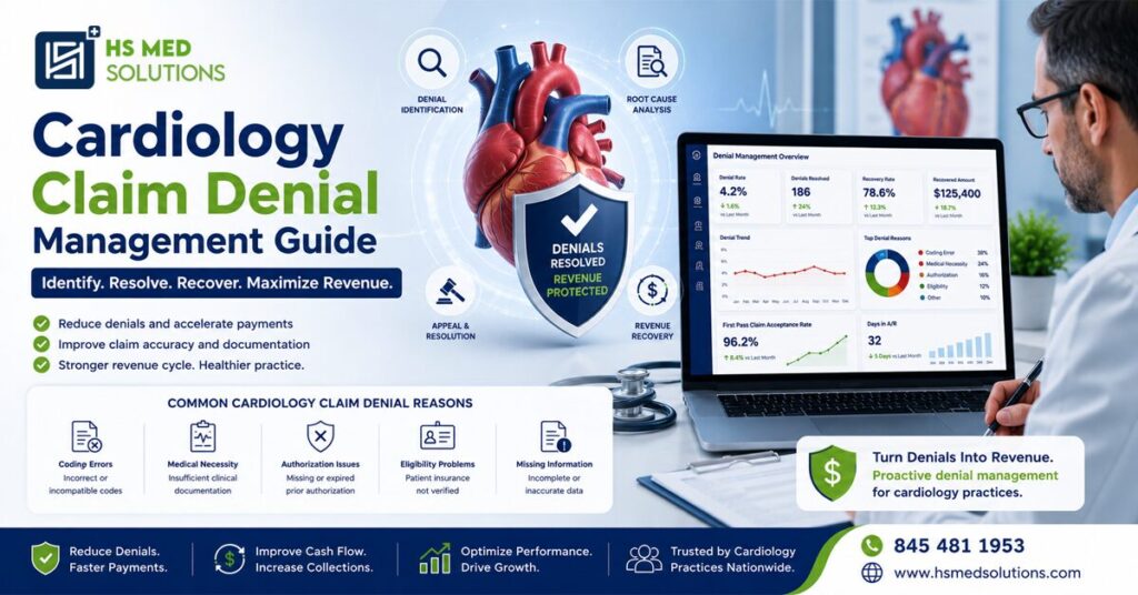 cardiology claim denial management workflow for cardiology practices